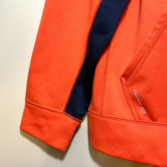 Nike sportswear men’s orange/black pullover therma-fit hoodie. Size M - Picture 4 of 9